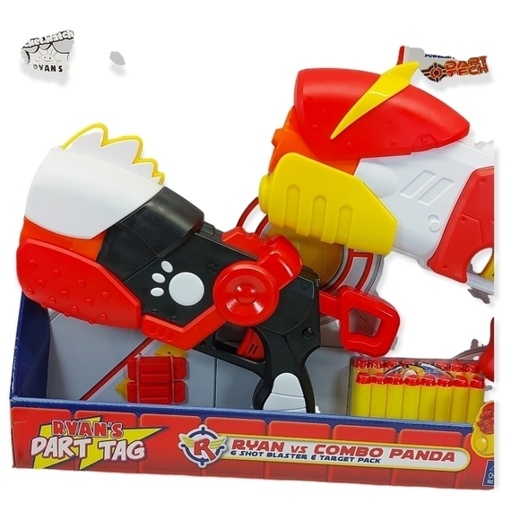 Ryans World Dart Tag Ryan vs Combo Panda 2 Pack Blasters - Picture 5 of 6